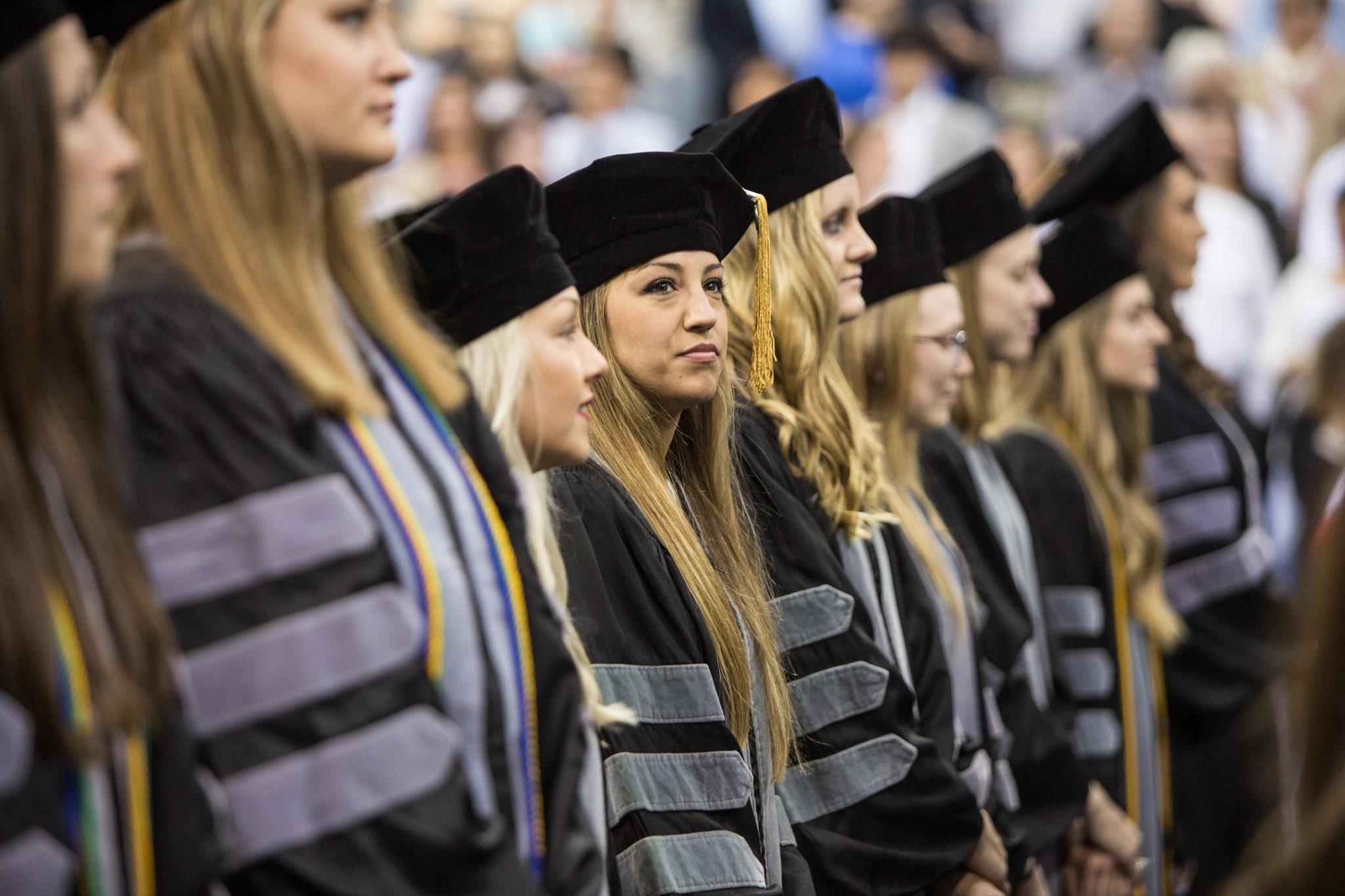 students graduating